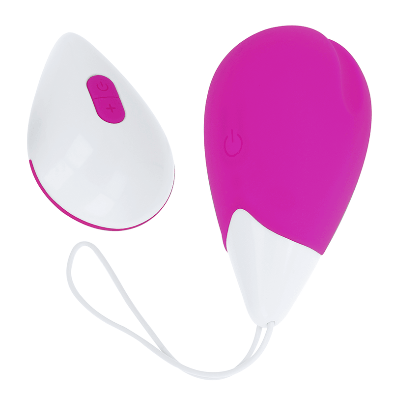 OHMAMA - TEXTURED VIBRATING EGG 10 MODES PURPLE AND WHITE - Kink&Play