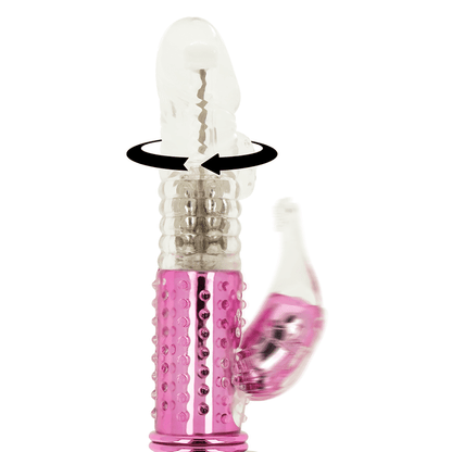 OHMAMA - VIBRATOR WITH ROTATION FUNCTION AND CLITORIS STIMULATOR - Kink&Play