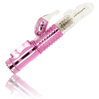 OHMAMA - VIBRATOR WITH ROTATION FUNCTION AND CLITORIS STIMULATOR - Kink&Play