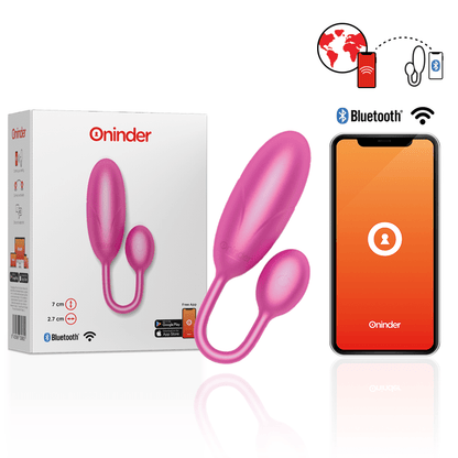 ONINDER - DENVER VIBRATING EGG PINK 7 X 2.7 CM FREE APP - Kink&Play