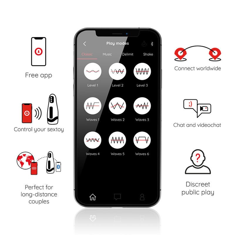 ONINDER - SEOUL RECHARGEABLE MALE MASTURBATOR 10 SPEED - FREE APP - Kink&Play