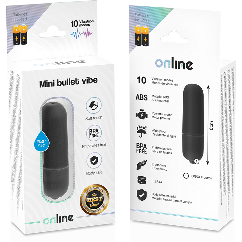 ONLINE - MINI BULLET VIBE BLACK - Kink&Play