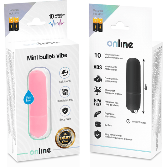 ONLINE - MINI BULLET VIBE PINK - Kink&Play