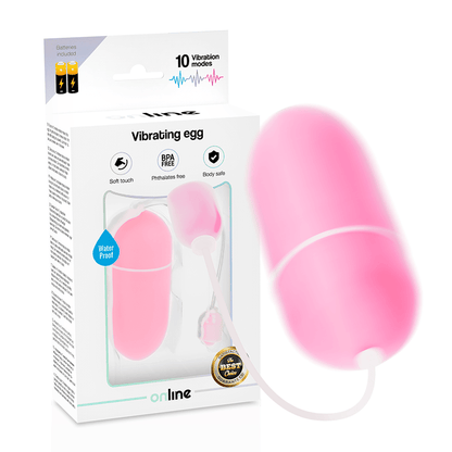 ONLINE - WATERPROOF VIBRATING EGG PINK - Kink&Play