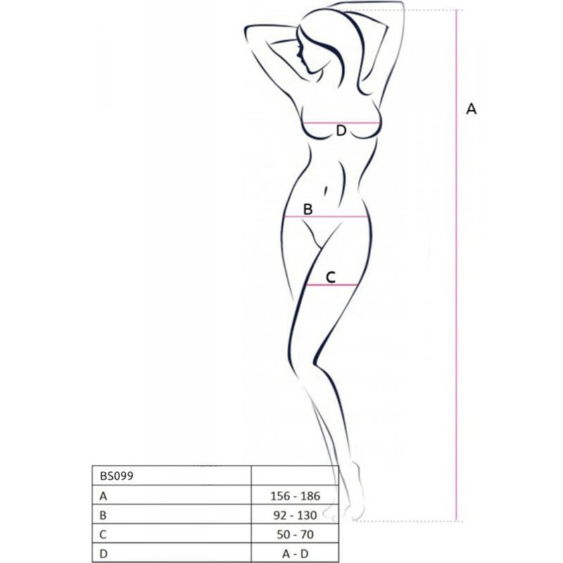 PASSION - BS099 BLACK BODYSTOCKING ONE SIZE - Kink&Play