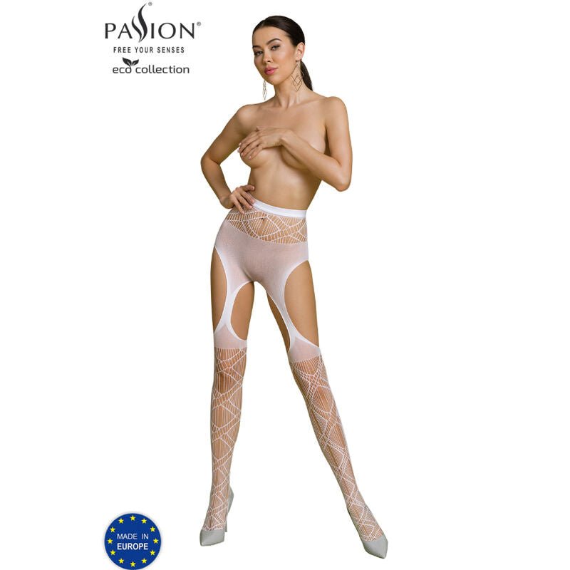 PASSION - ECO COLLECTION BODYSTOCKING ECO S005 WHITE - Kink&Play
