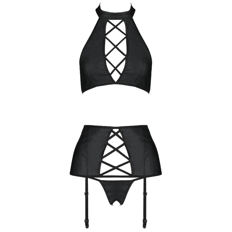 PASSION - NANCY ECOLOGICAL LEATHER SET S/M - Kink&Play