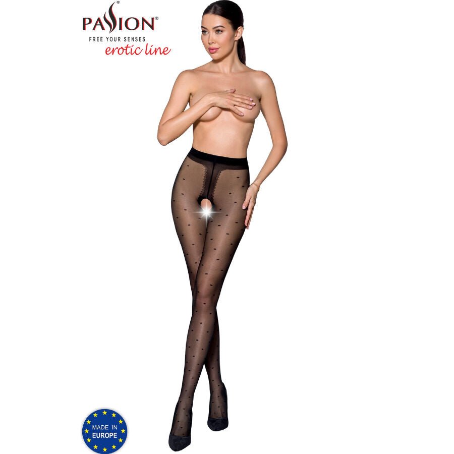 PASSION - TIOPEN 018 BLACK TIGHTS 1/2 20 DEN - Kink&Play