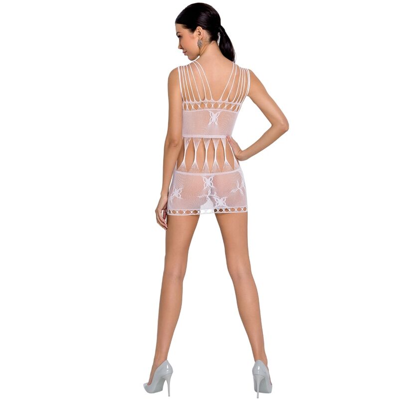 PASSION - WOMAN BS090 WHITE BODYSTOCKING ONE SIZE - Kink&Play