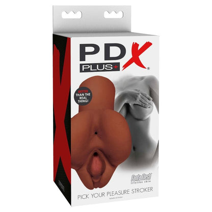 PDX PLUS - PICK YOUR PLEASURE DOUBLE BROWN MASTURBATOR - Kink&Play