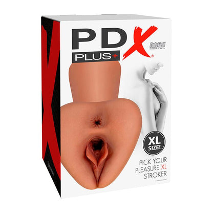 PDX PLUS - PICK YOUR PLEASURE XL REALISTIC STROKER BROWN - Kink&Play