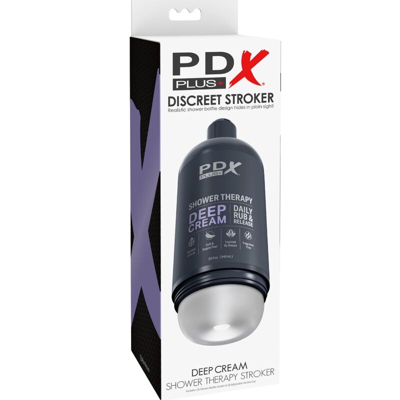 PDX PLUS - STROKER MASTURBATOR DISCREET DEEP CREAM SHAMPOO BOTTLE DESIGN - Kink&Play