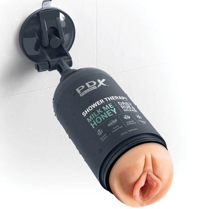 PDX PLUS - STROKER MASTURBATOR DISCREET DESIGN OF MILK ME HONEY SHAMPOO BOTTLE - Kink&Play