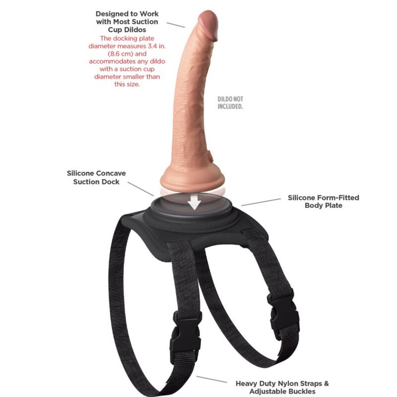 PIPEDREAMS - BODY DOCK LAP STRAP HARNESS - Kink&Play