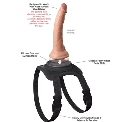 PIPEDREAMS - BODY DOCK LAP STRAP HARNESS - Kink&Play