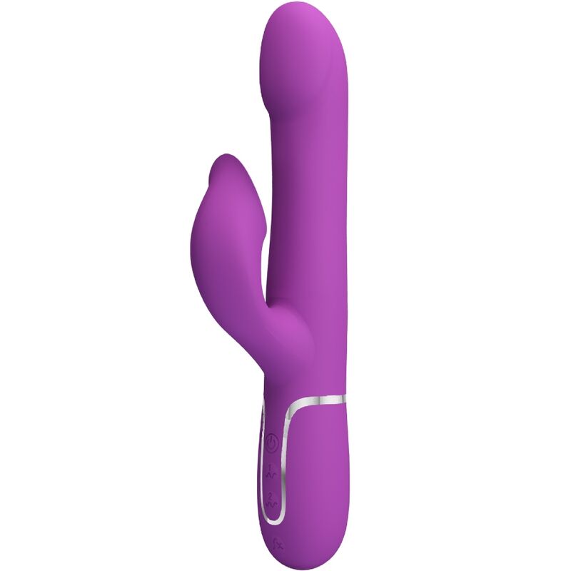 PRETTY LOVE - 4 IN 1 MULTIFUNCTION VIBRATOR & STIMULATOR PURPLE - Kink&Play