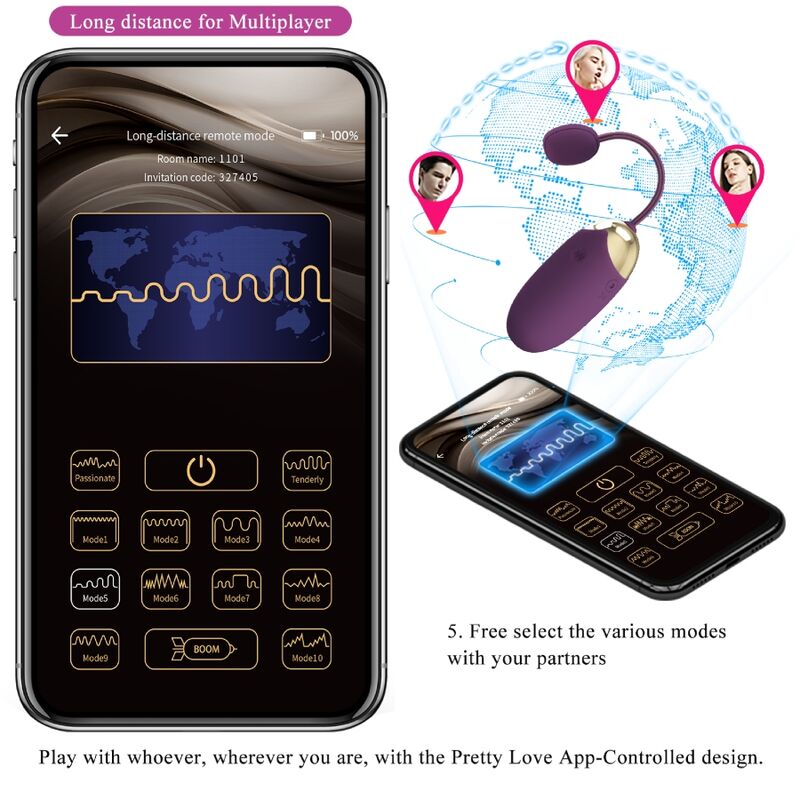 PRETTY LOVE - ABNER APP PURPLE - Kink&Play