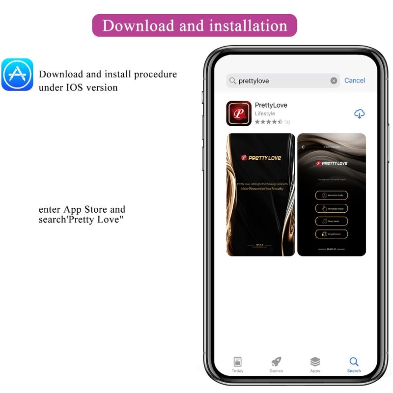 PRETTY LOVE - ABNER APP PURPLE - Kink&Play