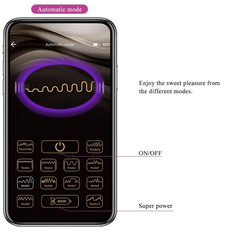 PRETTY LOVE - ABNER APP PURPLE - Kink&Play