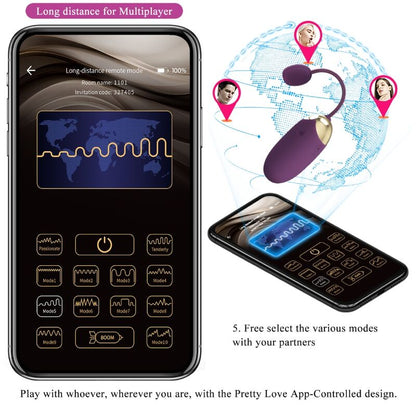 PRETTY LOVE - ABNER APP PURPLE - Kink&Play