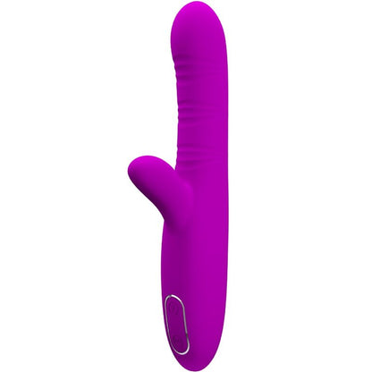 PRETTY LOVE - ANGELIQUE MULTIFUNCTION VIBRATOR + CLITORIS STIMULATOR PURPLE - Kink&Play
