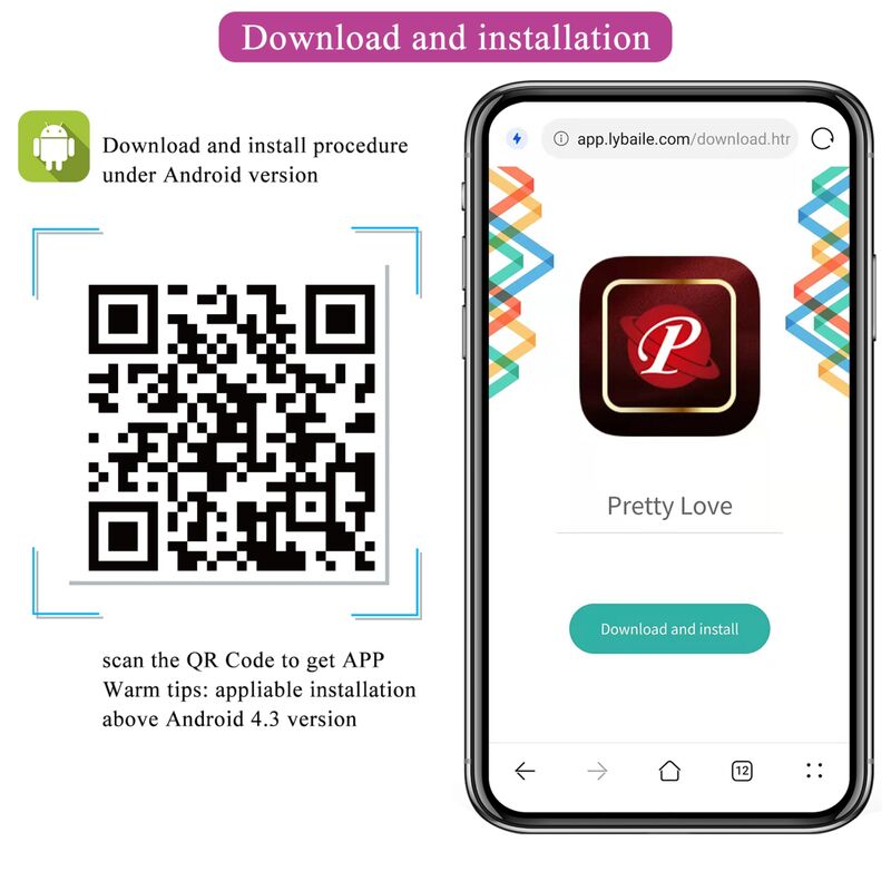PRETTY LOVE - APP CONTROLLED PINK FISHER VIBRATING EGG - Kink&Play
