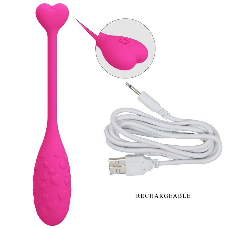 PRETTY LOVE - APP CONTROLLED PINK FISHER VIBRATING EGG - Kink&Play