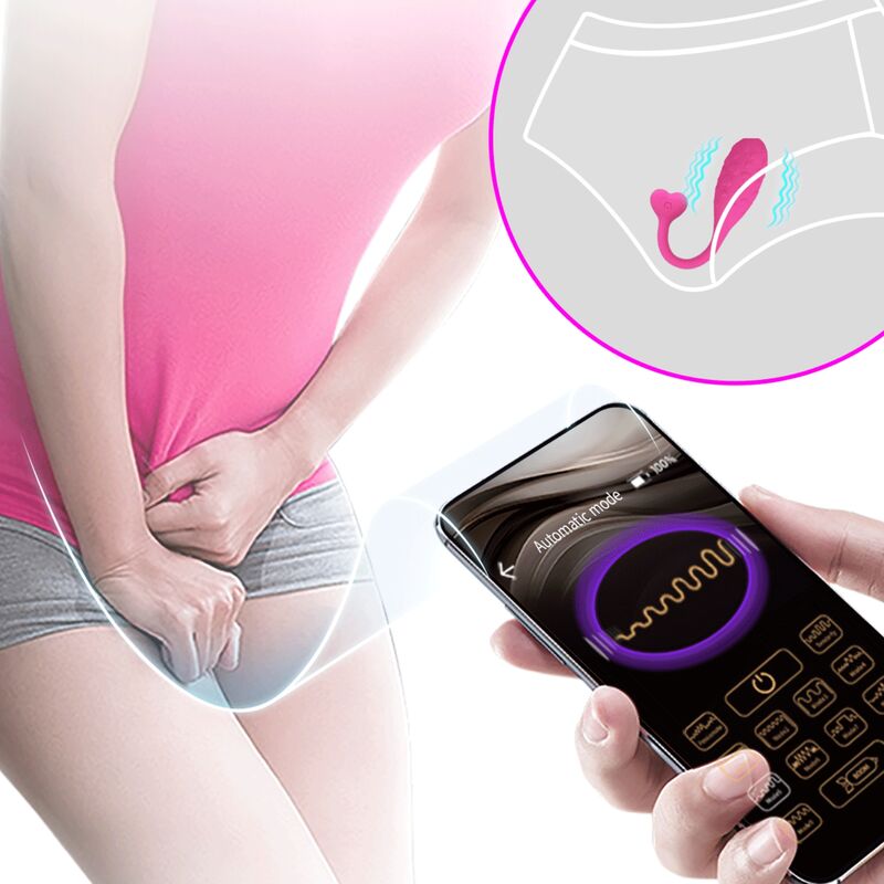 PRETTY LOVE - APP CONTROLLED PINK FISHER VIBRATING EGG - Kink&Play