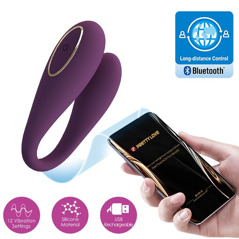 PRETTY LOVE - AUGUST REMOTE GLOBAL DOUBLE PLEASURE VIBRATOR - Kink&Play