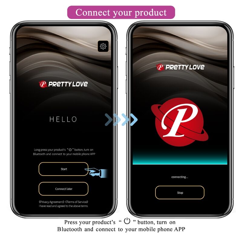 PRETTY LOVE - BAIRD G - SPOT 12 VIBRATIONS RECHARGEABLE LILA APP - Kink&Play