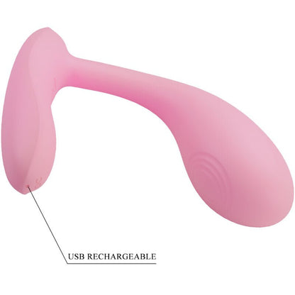 PRETTY LOVE - BAIRD G - SPOT 12 VIBRATIONS RECHARGEABLE PINK APP - Kink&Play