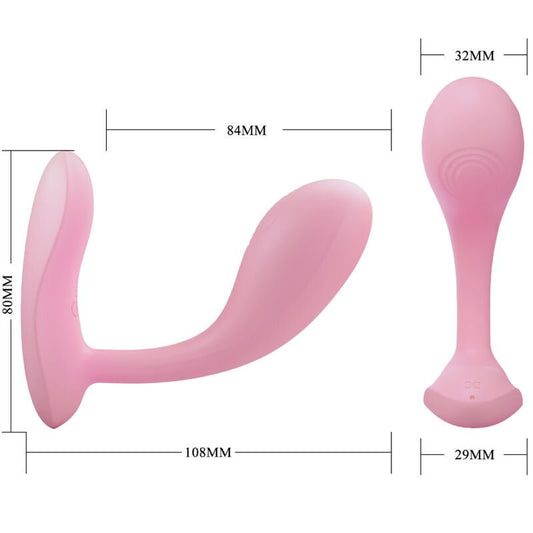 PRETTY LOVE - BAIRD G - SPOT 12 VIBRATIONS RECHARGEABLE PINK APP - Kink&Play