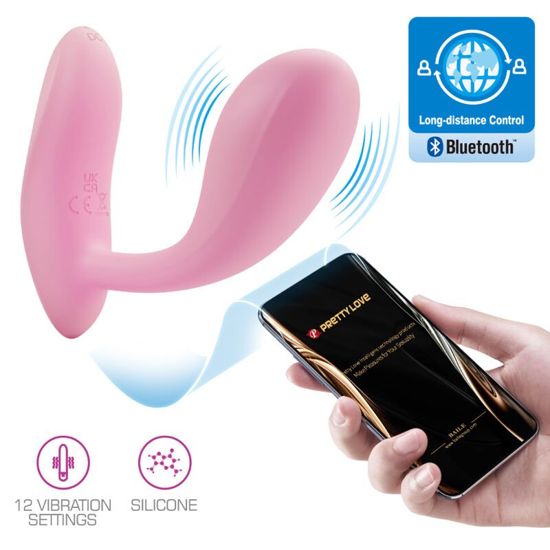 PRETTY LOVE - BAIRD G - SPOT 12 VIBRATIONS RECHARGEABLE PINK APP - Kink&Play