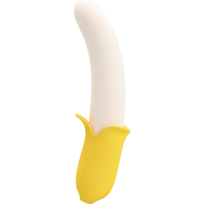 PRETTY LOVE - BANANA GEEK SUPER POWER 7 VIBRATIONS UP&DOWN SILICONE BLACK - Kink&Play