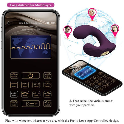 PRETTY LOVE - BILLY VIBRATION REMOTE CONTROL PURPLE FREE APP - Kink&Play