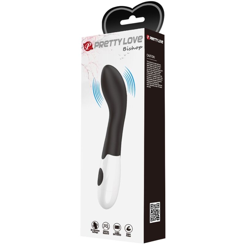 PRETTY LOVE - BISHOP G - SPOT VIBRATOR 30 MODES BLACK - Kink&Play