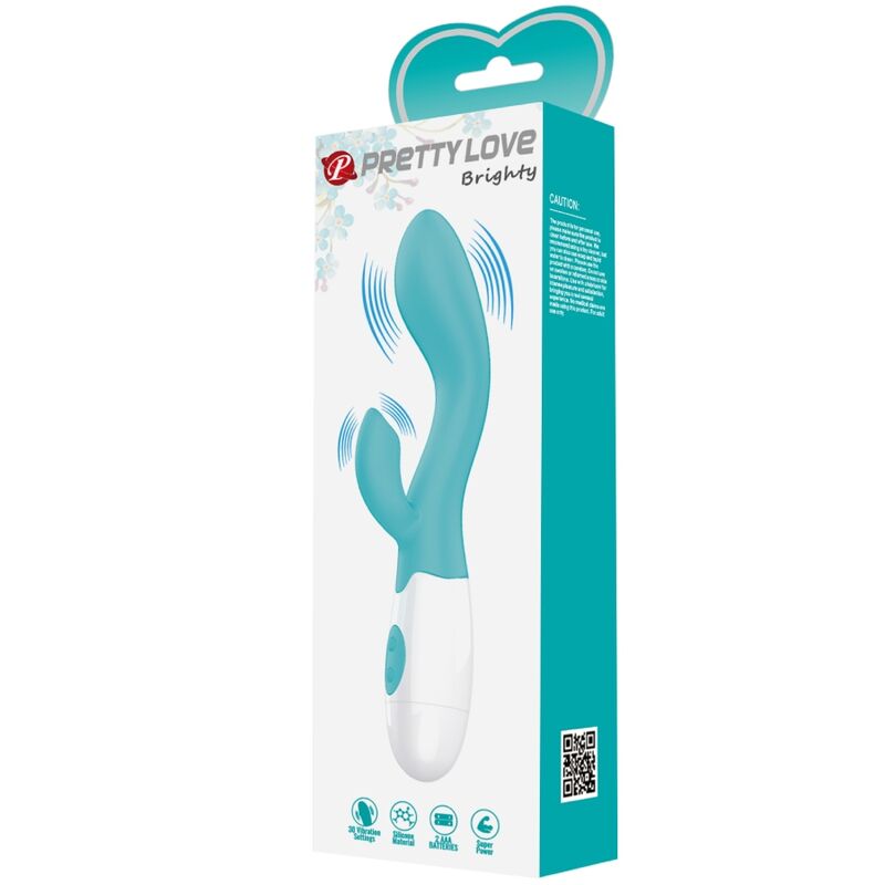 PRETTY LOVE - BRIGHTY G - SPOT VIBRATOR AQUA GREEN - Kink&Play