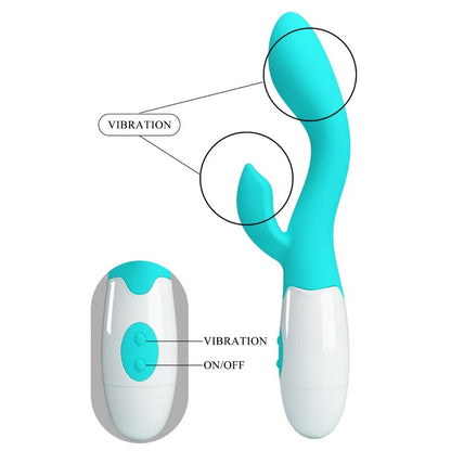 PRETTY LOVE - BRIGHTY G - SPOT VIBRATOR AQUA GREEN - Kink&Play