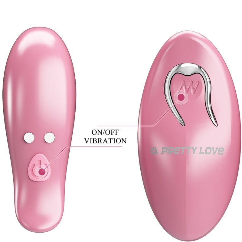PRETTY LOVE - CAILEY NIPPLE CLAMPS 10 VIBRATIONS REMOTE CONTROL PINK - Kink&Play