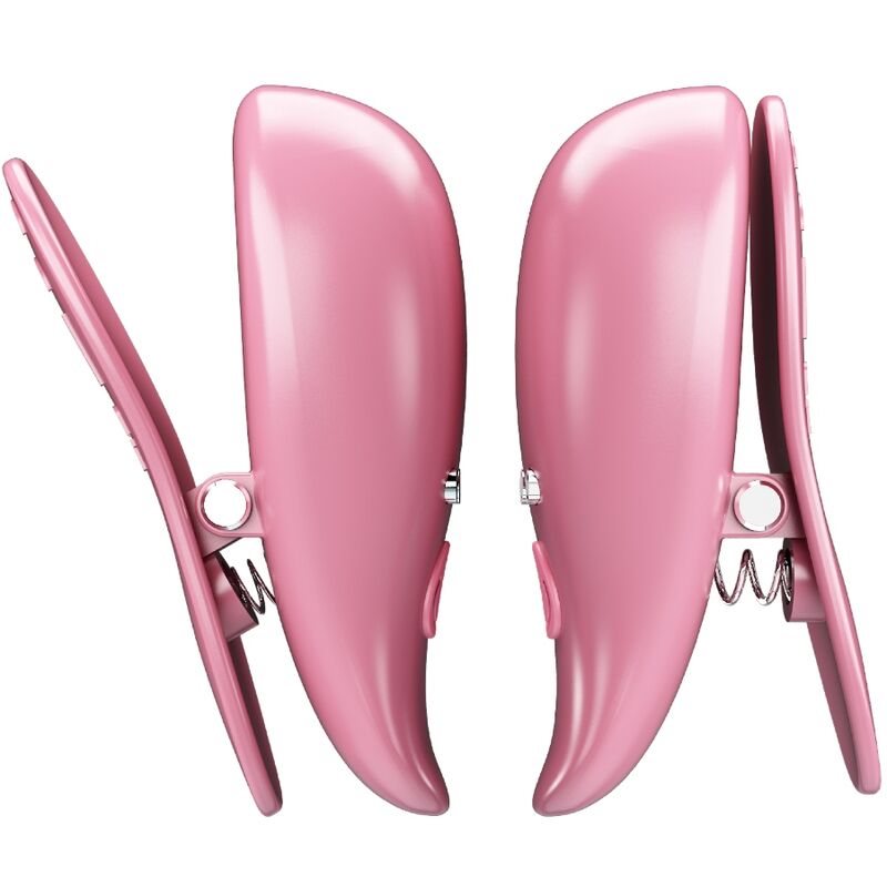 PRETTY LOVE - CAILEY NIPPLE CLAMPS 10 VIBRATIONS REMOTE CONTROL PINK - Kink&Play