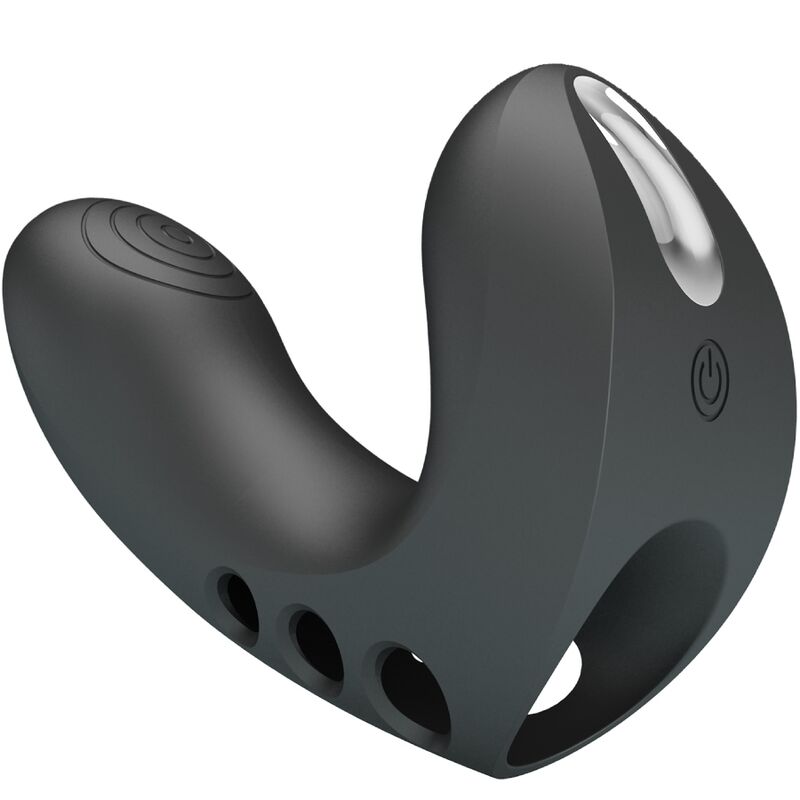 PRETTY LOVE - CAMELIA FINGER VIBRATOR 7 VIBRATIONS BLACK - Kink&Play