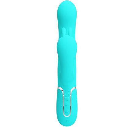 PRETTY LOVE - CAMMY 4 IN 1 MULTIFUNCTION TRIPPLE RABBIT VIBRATOR BLUE - Kink&Play