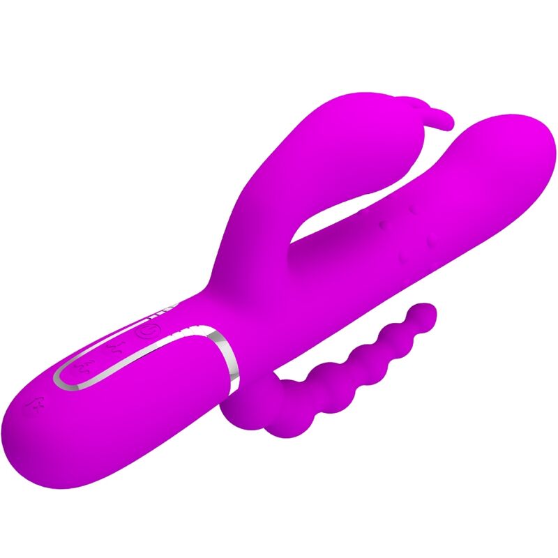 PRETTY LOVE - CAMMY TRIPLE VIBRATOR MULTIFUNCTION 4 IN 1 PINK - Kink&Play