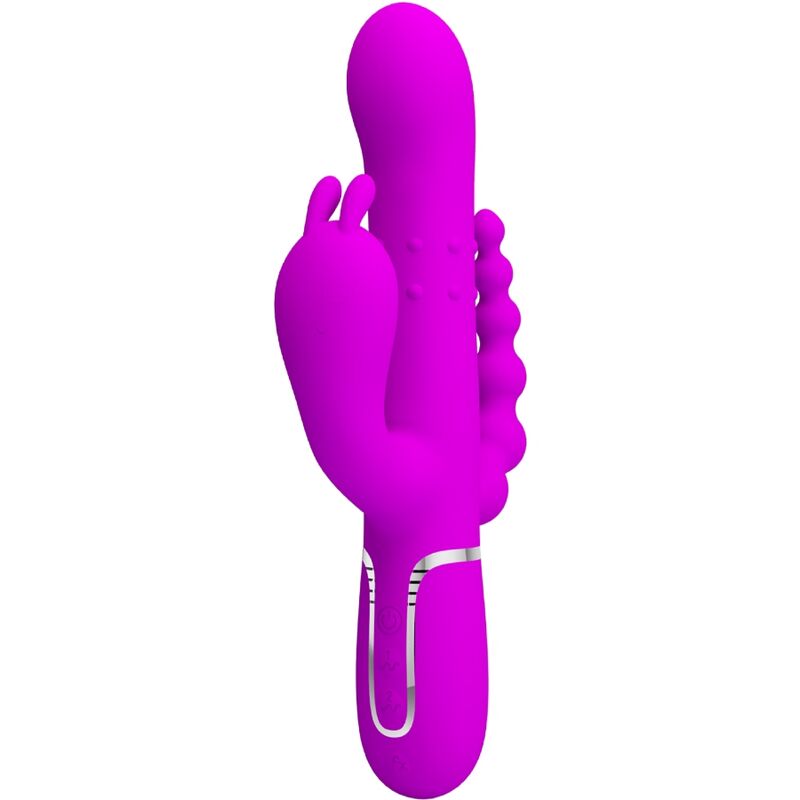 PRETTY LOVE - CAMMY TRIPLE VIBRATOR MULTIFUNCTION 4 IN 1 PINK - Kink&Play