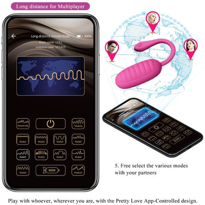 PRETTY LOVE - CATALINA PINK RECHARGEABLE VIBRATING EGG - Kink&Play