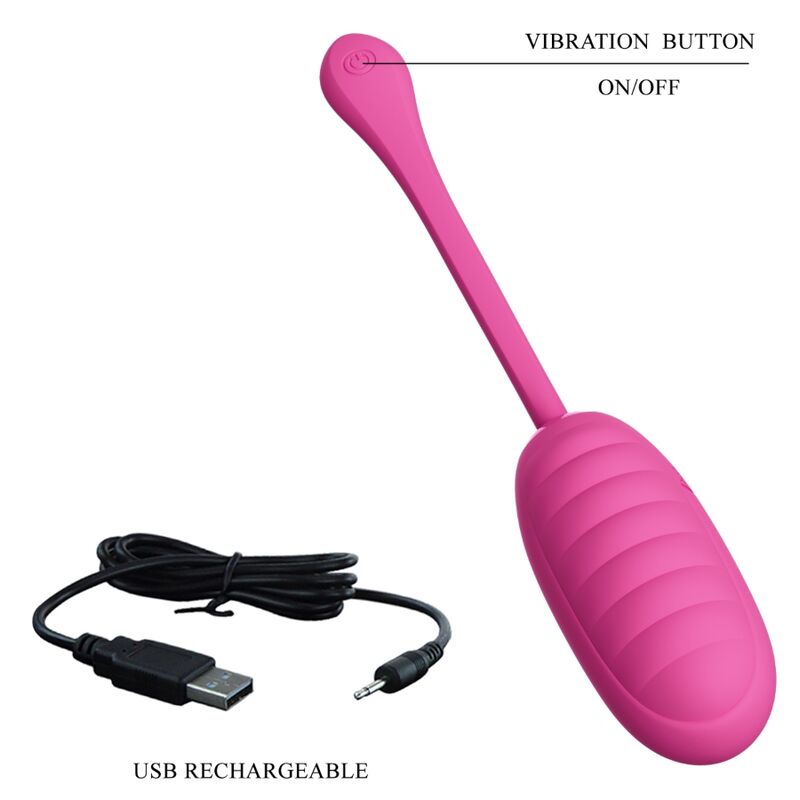 PRETTY LOVE - CATALINA PINK RECHARGEABLE VIBRATING EGG - Kink&Play
