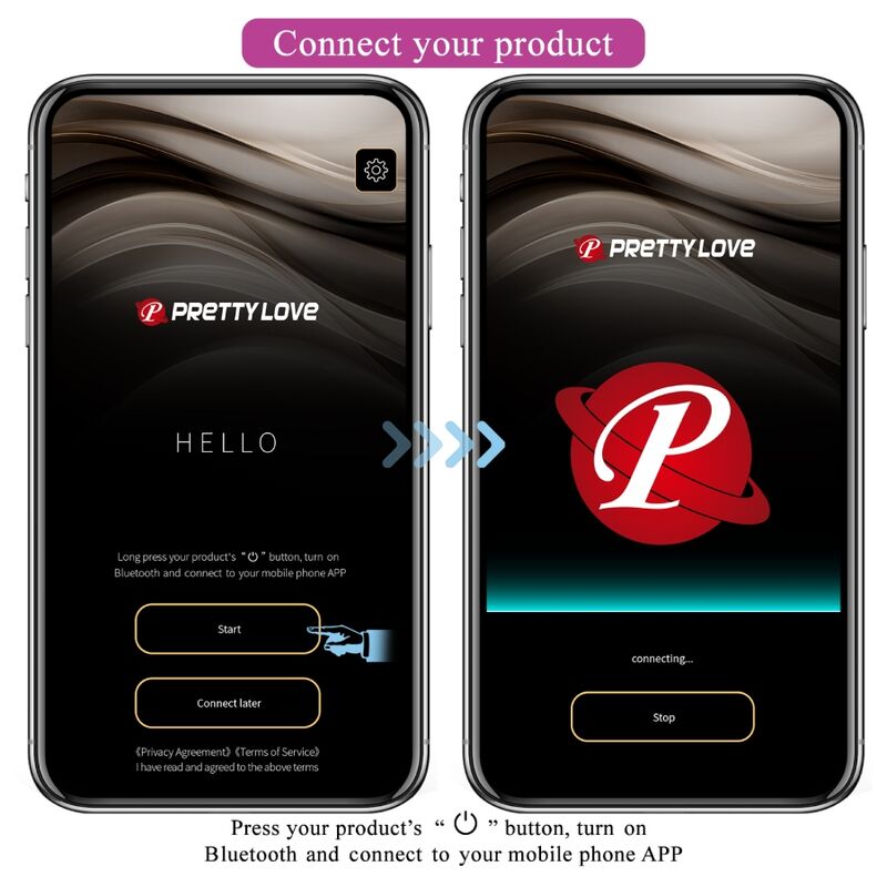 PRETTY LOVE - CATALINA VIBRATOR APP REMOTE CONTROL PURPLE - Kink&Play