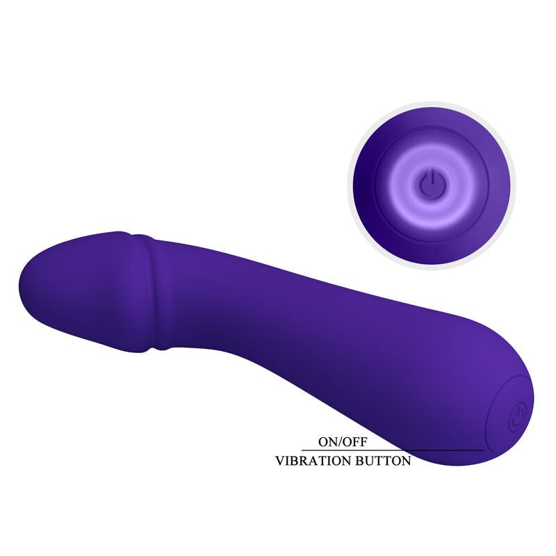 PRETTY LOVE - CETUS RECHARGEABLE VIBRATOR PURPLE - Kink&Play