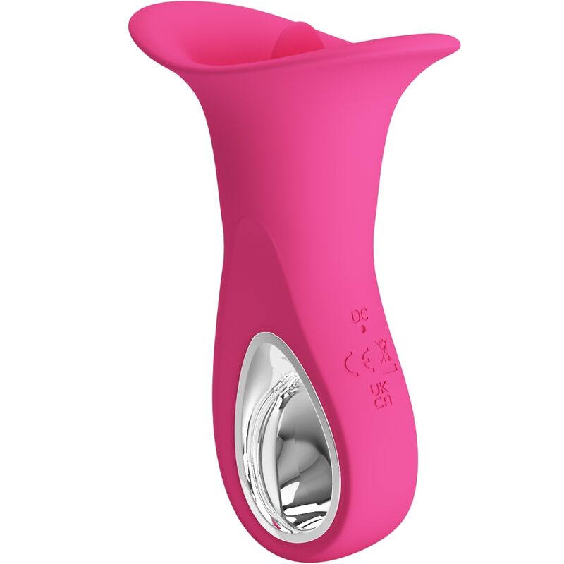 PRETTY LOVE - CLYDE ORAL VIBRATOR VIBRATING TONGUE 12 VIBRATIONS PINK - Kink&Play