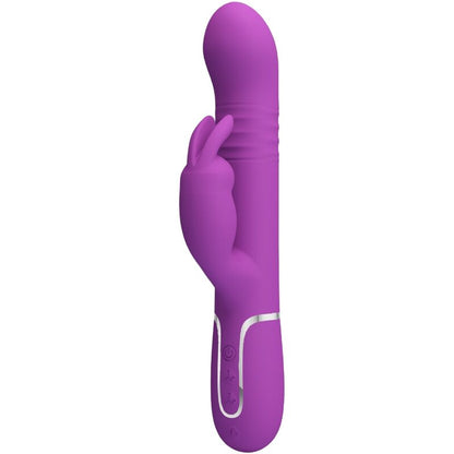 PRETTY LOVE - COALE 4 IN 1 MULTIFUNCTION RABBIT VIBRATOR PURPLE - Kink&Play